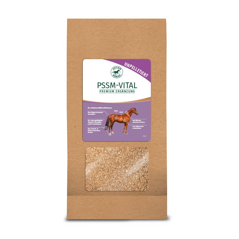 ATCOM PSSM-VITAL, Mineralfutter zur Unterstützung des Muskel- & Leberstoffwechsels, 1 kg