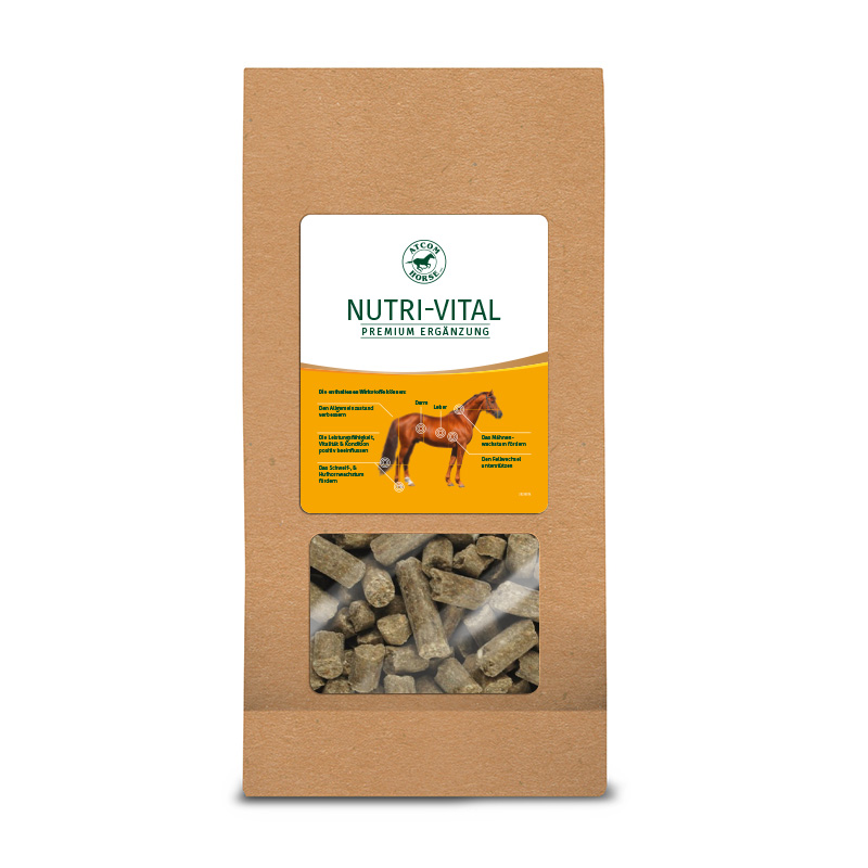 ATCOM NUTRI-VITAL, Mineralfutter mit allen wichtigen Mineralstoffen, Vitaminen & essentiellen Aminosäuren, 1 kg
