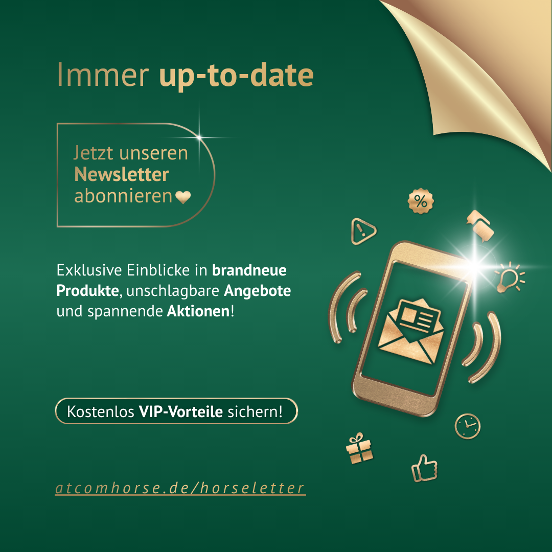 ATCOM Newsletter Anmeldung für exklusive Angebote und Informationen rund um Pferdefütterung