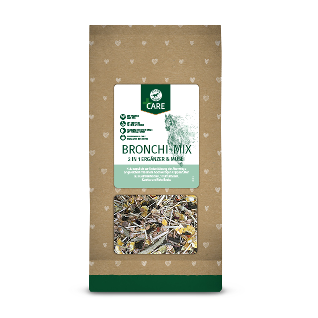 ATCOM CARE Bronchi-Mix, Müsli mit Kräuterpellets zur Unterstützung der Atemwege, 1 kg